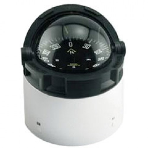 Plastimo Olympic 135 Binnacle Mount Compass - Black Body, Black Flat Card (65529)