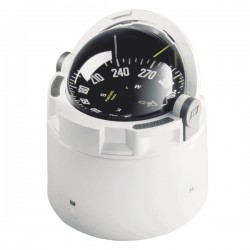 Plastimo Olympic 135 Binnacle Mount Compass - White Body, Black Flat Card (65531)