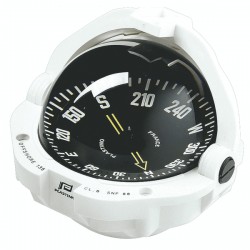 Plastimo Offshore 135 Flush Mount Compass - White Body, Black Flat Card (65524)