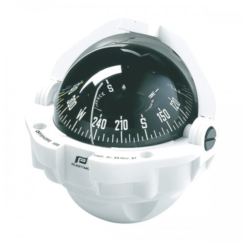 Plastimo Offshore 105 Flush Mount Compass - White Body, Black Conical Card (65002)