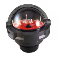 Plastimo Olympic 135 Flush Mount Compass - Black Body, Red Flat Card (65533)