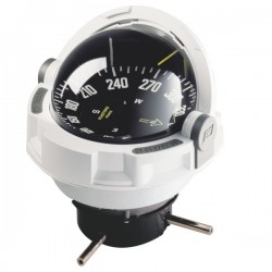 Plastimo Olympic 135 Flush Mount Compass - Black Body, Red Flat Card (65534) Plastimo Olympic 135 Flush Mount Compass - Black Body, Red Flat Card (65534)