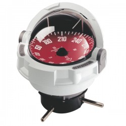 Plastimo Olympic 135 Flush Mount Compass - White Body, Red Flat Card (65535) Plastimo Olympic 135 Flush Mount Compass - White Body, Red Flat Card (65535)