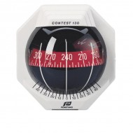 Plastimo Contest 130 Vertical Bulkhead Compass - White Body, Red Conical Card (17294) Plastimo Contest 130 Vertical Bulkhead Compass - White Body, Red Conical Card (17294)