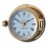 Royal Mariner Channel Latch Clock - Brass