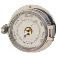 Royal Mariner Channel Latch Barometer - Polished Chrome