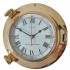 Royal Mariner Porthole Clock - Large, Solid Brass