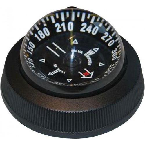 Silva 85E Flush Mount Compass - White/Black, Illuminated (37174-0011) Silva 85E Flush Mount Compass - White/Black, Illuminated (37174-0011)