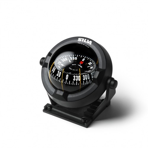 Silva 100BC Bracket Mount Compass - Black Body, Black Conical Card (37177-0151)