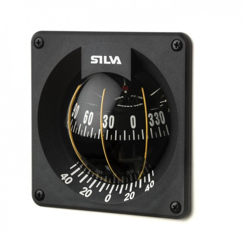Silva 100B/H Bulkhead Mount Compass - Black Body, Black Conical Card (37183-0011) Silva 100B/H Bulkhead Mount Compass - Black Body, Black Conical Card (37183-0011)