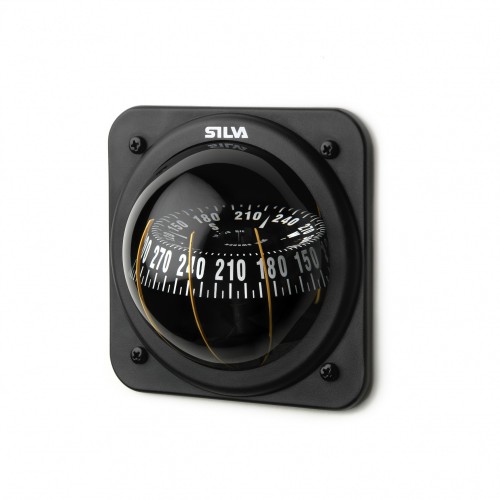 Silva 100P Bulkhead Mount Compass - Black Body, Black Conical Card (37186-0101) Silva 100P Bulkhead Mount Compass - Black Body, Black Conical Card (37186-0101)