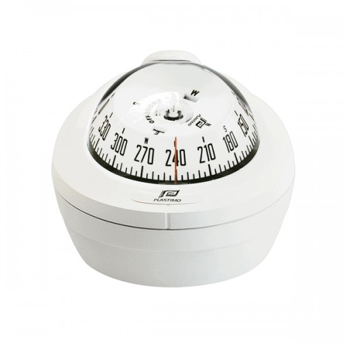 Plastimo Offshore 75 Binnacle Mount Compass - White Body, White Conical Card (63862) Plastimo Offshore 75 Binnacle Mount Compass - White Body, White Conical Card (63862)
