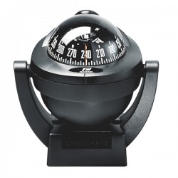 Plastimo Offshore 75 Bracket Mount Compass - Black Body, Black Conical Card (63865)