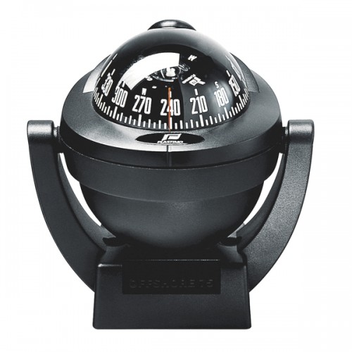 Plastimo Offshore 75 Bracket Mount Compass - Black Body, Black Conical Card (63865) Plastimo Offshore 75 Bracket Mount Compass - Black Body, Black Conical Card (63865)