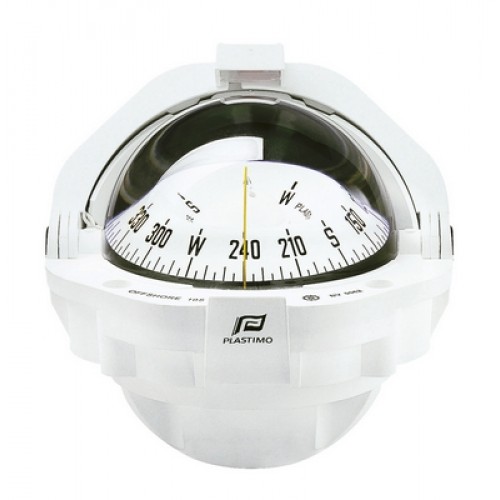 Plastimo Offshore 105 Flush Mount Compass - White Body, White Conical Card (65003) Plastimo Offshore 105 Flush Mount Compass - White Body, White Conical Card (65003)