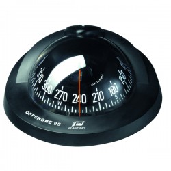 Plastimo Offshore 95 Flush Mount Compass - Black Body, Black Conical Card (65733) Plastimo Offshore 95 Flush Mount Compass - Black Body, Black Conical Card (65733)