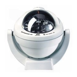 Plastimo Offshore 95 Bracket Mount Compass - White Body, Black Flat Card (65739) Plastimo Offshore 95 Bracket Mount Compass - White Body, Black Flat Card (65739)
