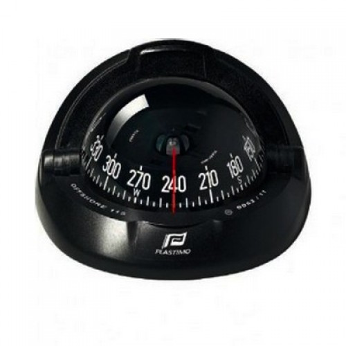 Plastimo Offshore 115 Flush Mount Compass - Black Body, Black Conical Card (60991) Plastimo Offshore 115 Flush Mount Compass - Black Body, Black Conical Card (60991)