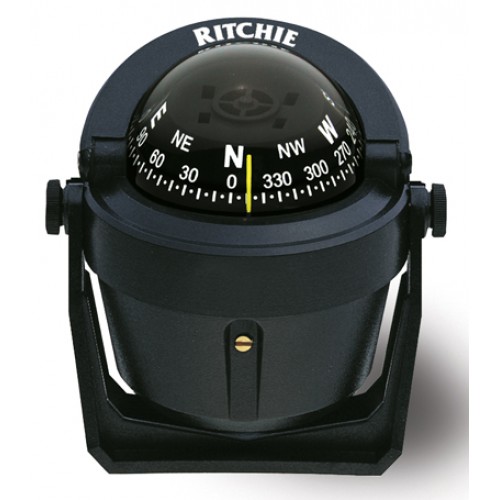 Ritchie Explorer Bracket Mount Compass - Black Body, Black Conical Card (B51) Ritchie Explorer Bracket Mount Compass - Black Body, Black Conical Card (B51)