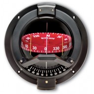 Ritchie Navigator Bulkhead Mount Compass - Black Body, Red Conical Card (BN202)