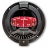 Ritchie Navigator Bulkhead Mount Compass - Black Body, Red Conical Card (BN202)
