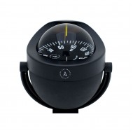 Autonautic C12 Bracket Mount Compass - Black Body, Black Flat Card (C12-001)