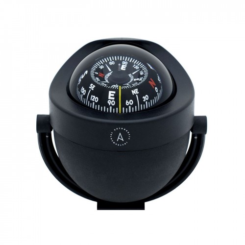 Autonautic C12 Bracket Mount Compass - Black Body, Black Conical Card (C12-002)