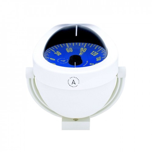 Autonautic C12 Bracket Mount Compass - White Body, Blue Flat Card (C12-004)