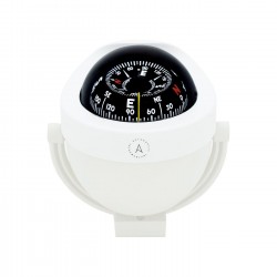 Autonautic C12 Bracket Mount Compass - White Body, Black Conical Card (C12-005) Autonautic C12 Bracket Mount Compass - White Body, Black Conical Card (C12-005)