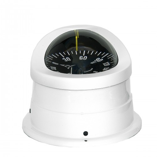Autonautic C15 Binnacle Mount Compass - White Body, Black Flat Card (C15-0050) Autonautic C15 Binnacle Mount Compass - White Body, Black Flat Card (C15-0050)