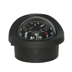 Autonautic C15/150 Flush Mount Compass - Black Body, Black Conical Card (C15/150-0064)