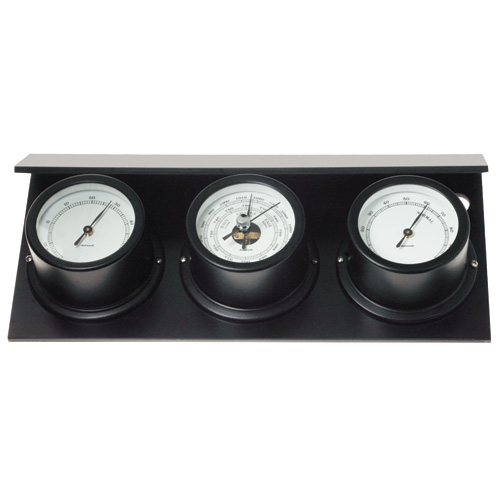 Autonautic Minor 72 Weather Station - Black, Barometer, Thermometer and Hygrometer
