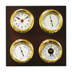 Autonautic Atlantic 95 Weather Station - Gold Plated, 4 Instruments, Square Plinth Autonautic Atlantic 95 Weather Station - Gold Plated, 4 Instruments, Square Plinth