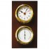 Autonautic Atlantic 95 Clock and Thermometer Station - Gold Plated, Vertical Plinth