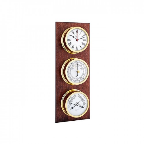 Autonautic Pacific 120 Weather Station - Gold Plated, Clock, Barometer and Comfortmeter Autonautic Pacific 120 Weather Station - Gold Plated, Clock, Barometer and Comfortmeter