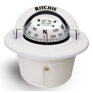 Ritchie Explorer Flush Mount Compass - White Body, White Conical Card (F50W) Ritchie Explorer Flush Mount Compass - White Body, White Conical Card (F50W)