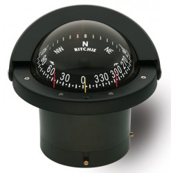 Ritchie Navigator Flush Mount Compass - Black Body, Black Conical Card (FN203)