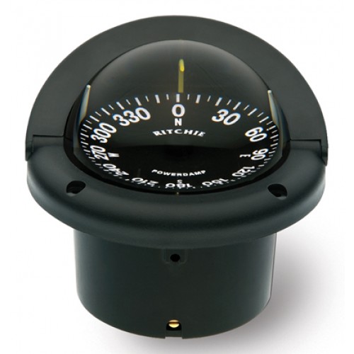 Ritchie Helmsman Flush Mount Compass - Black Body, Black Flat Card (HF742) Ritchie Helmsman Flush Mount Compass - Black Body, Black Flat Card (HF742)