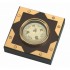 Nauticalia Desktop Card Compass - Brass on Wood Block