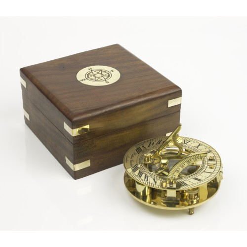 Nauticalia Circular Tripod Portable Sundial in Presentation Box Nauticalia Circular Tripod Portable Sundial in Presentation Box