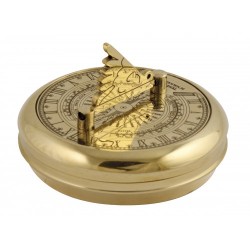 Nauticalia Greenwich Pocket Sundial and Compass - Brass Nauticalia Greenwich Pocket Sundial and Compass - Brass