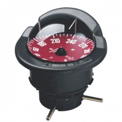 Plastimo Olympic Open 135 Flush Mount Compass - Black Body, Red Flat Card (65523) Plastimo Olympic Open 135 Flush Mount Compass - Black Body, Red Flat Card (65523)