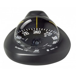 Plastimo Olympic 115 Flush Mount Compass - Black Body, Black Flat Card (60997)