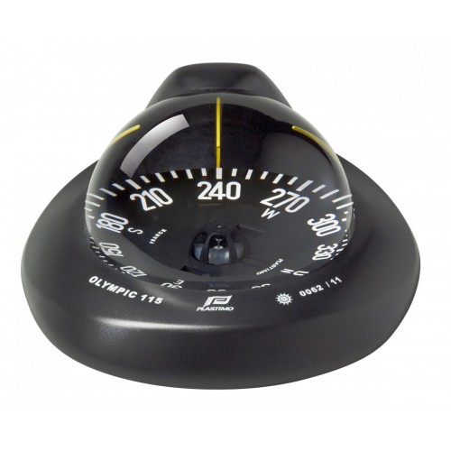 Plastimo Olympic 115 Flush Mount Compass - Black Body, Black Flat Card (60997) Plastimo Olympic 115 Flush Mount Compass - Black Body, Black Flat Card (60997)