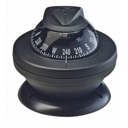 Plastimo Offshore 55 Bracket Mount Compass - Black Body, Black Conical Card (63854)