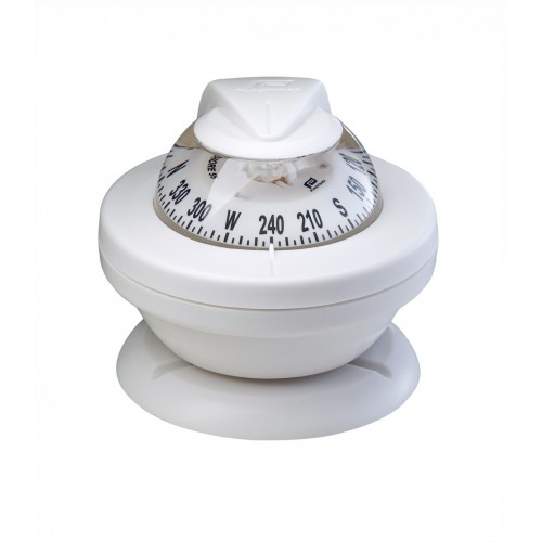 Plastimo Offshore 55 Bracket Mount Compass - White Body, White Conical Card (63855)