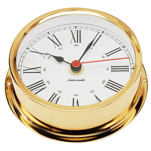 Autonautic Pacific 120 Clock - Gold Plated Autonautic Pacific 120 Clock - Gold Plated
