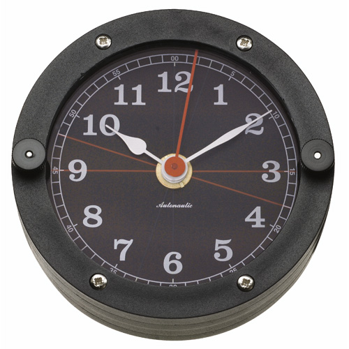 Autonautic Baltic 110 Quartz Clock - Black Polyamide, 100mm Dial Autonautic Baltic 110 Quartz Clock - Black Polyamide, 100mm Dial