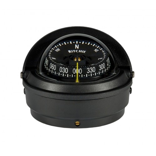 Ritchie Voyager Surface Mount Compass - Black Body, Black Conical Card (S87WM) Ritchie Voyager Surface Mount Compass - Black Body, Black Conical Card (S87WM)