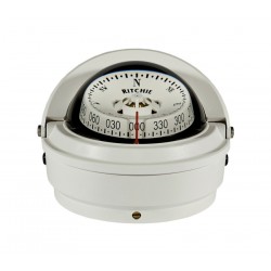Ritchie Voyager Surface Mount Compass - White Body, White Conical Card (S87WWM) Ritchie Voyager Surface Mount Compass - White Body, White Conical Card (S87WWM)